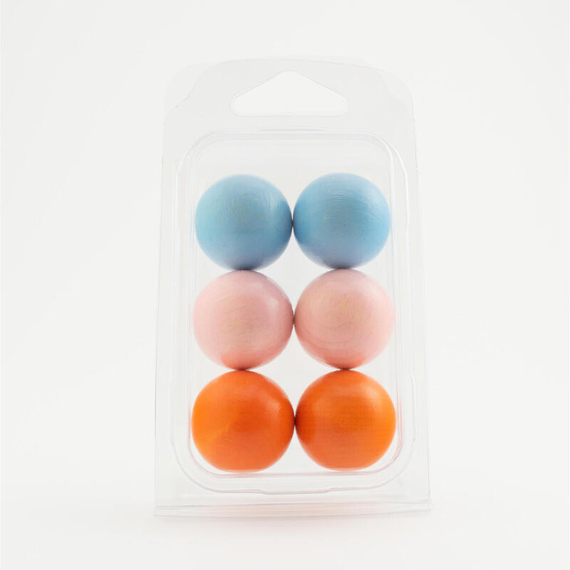 Zielkugeln Boule Pétanque Farbmischung 4 – Buche - 3 verschiedene Farben - im Bl