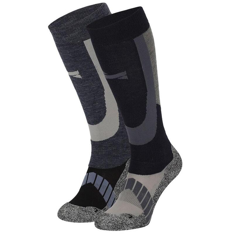 Xtreme Skisokken Unisex 2-paar Multi Navy