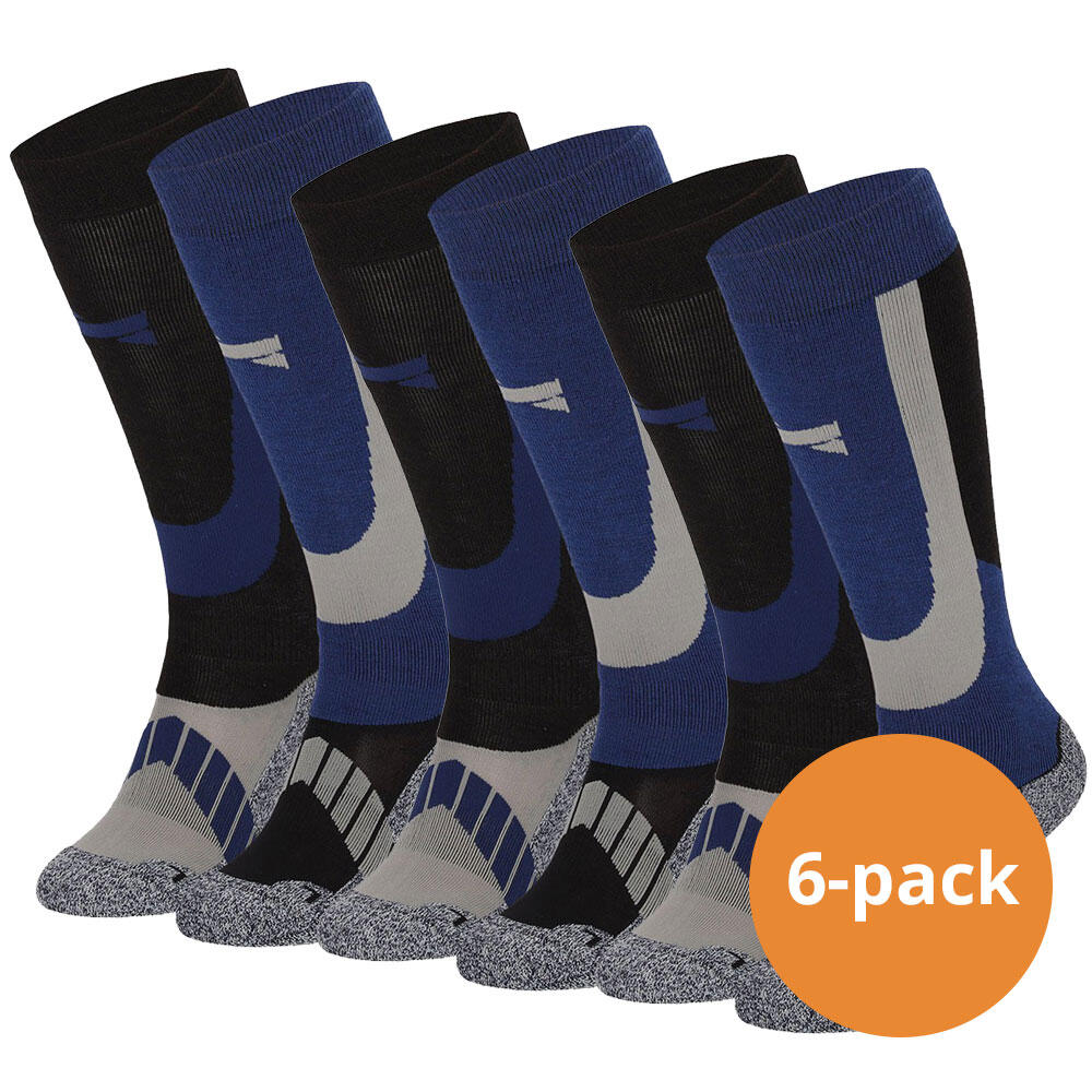 XTREME SOCKSWEAR   Xtreme Skisokken Unisex 6-paar Multi Blue