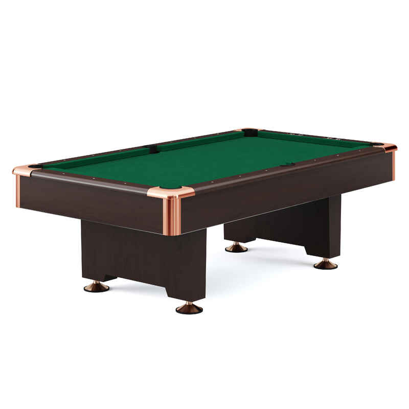 Automaten Hoffmann Billardtisch Club Pro in Nussbaum, Simonis 860 Red, 8 ft