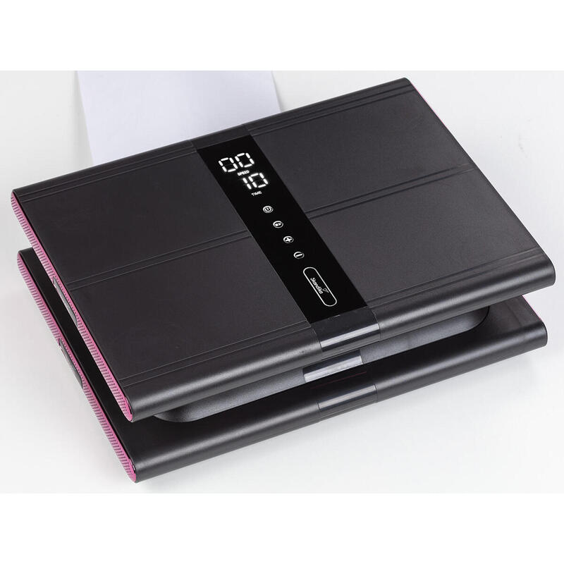 Sunna - Compact modern trilplatform grijs/roze