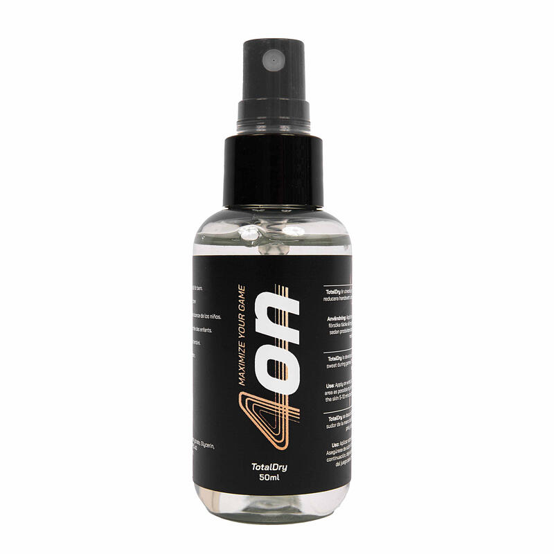 Spray Antitranspirante para manos TotalDry reduce el sudor. Uso deportivo