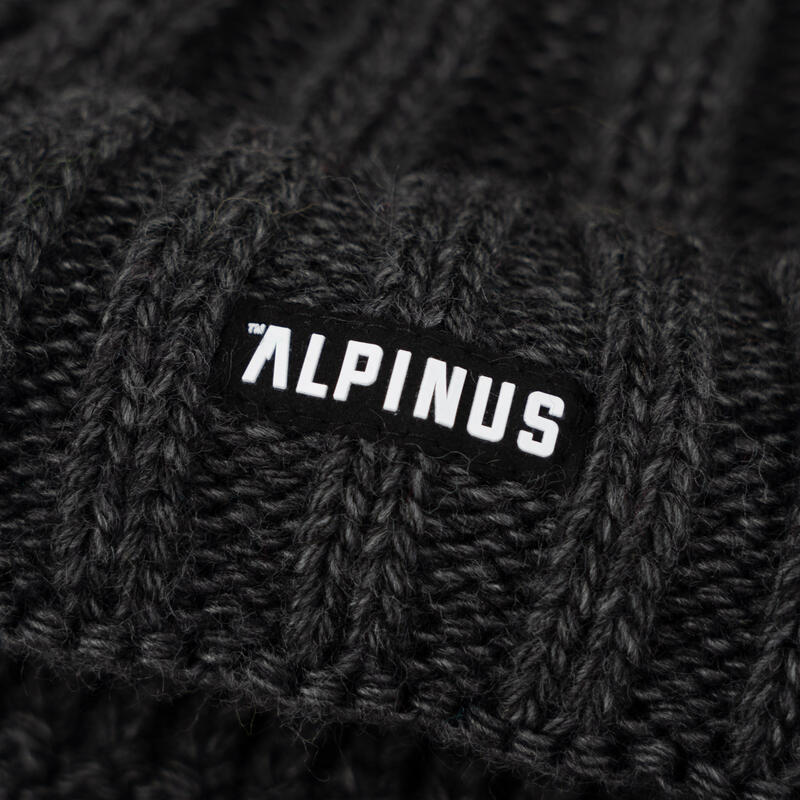 Skimuts voor volwassenen kabelbrei wol blend Alpinus Nuorgam