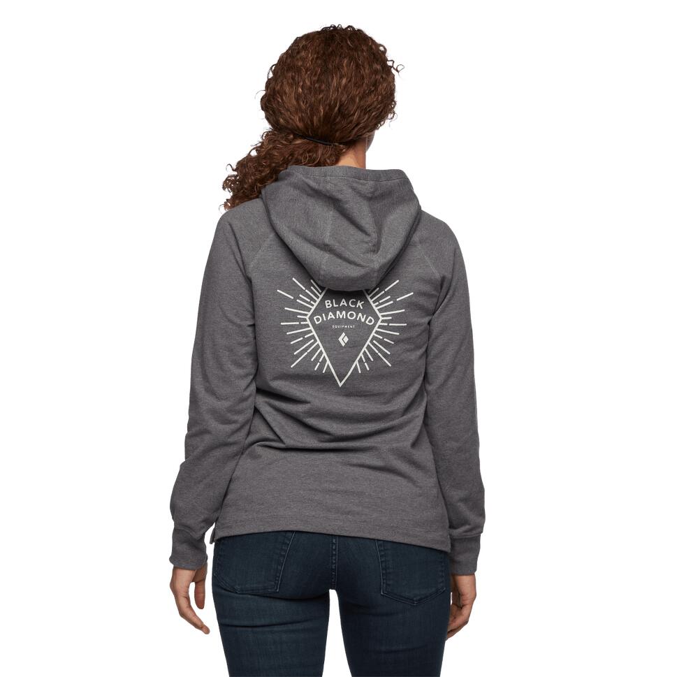 Bluza turystyczna z kapturem damska Black Diamond Rays Pullover Hoody