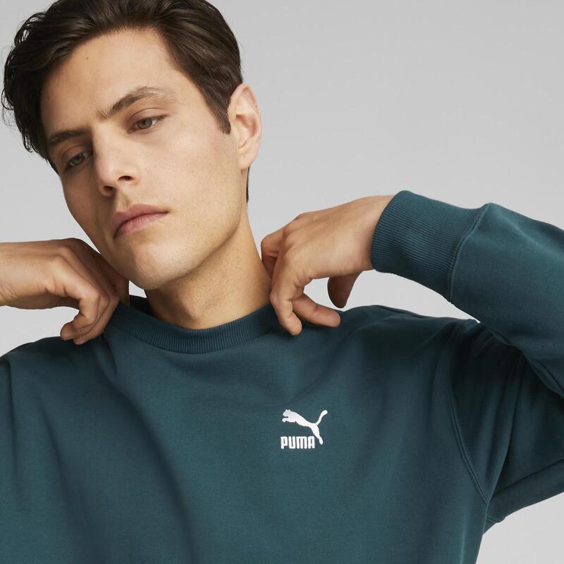 Blouse Puma Classics Relaxed Crewneck Sweatshirt, Groen, Mannen