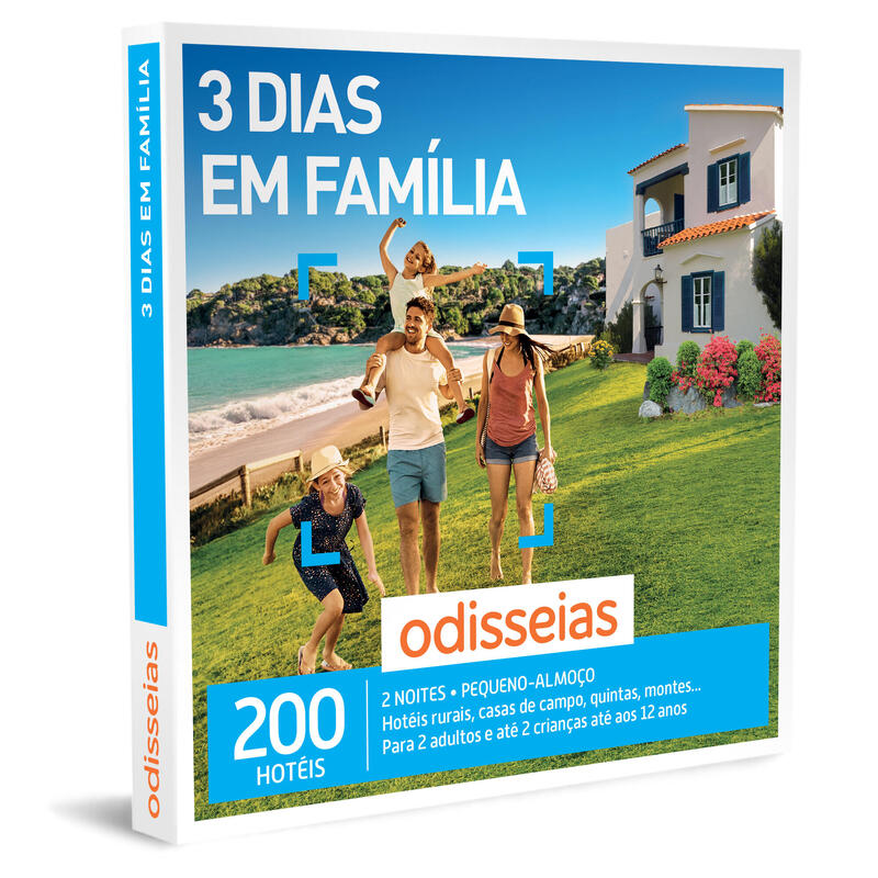 Pack Experiência - 3 Dias em Família - 2 noites - até 4 pessoas| ODISSEIAS