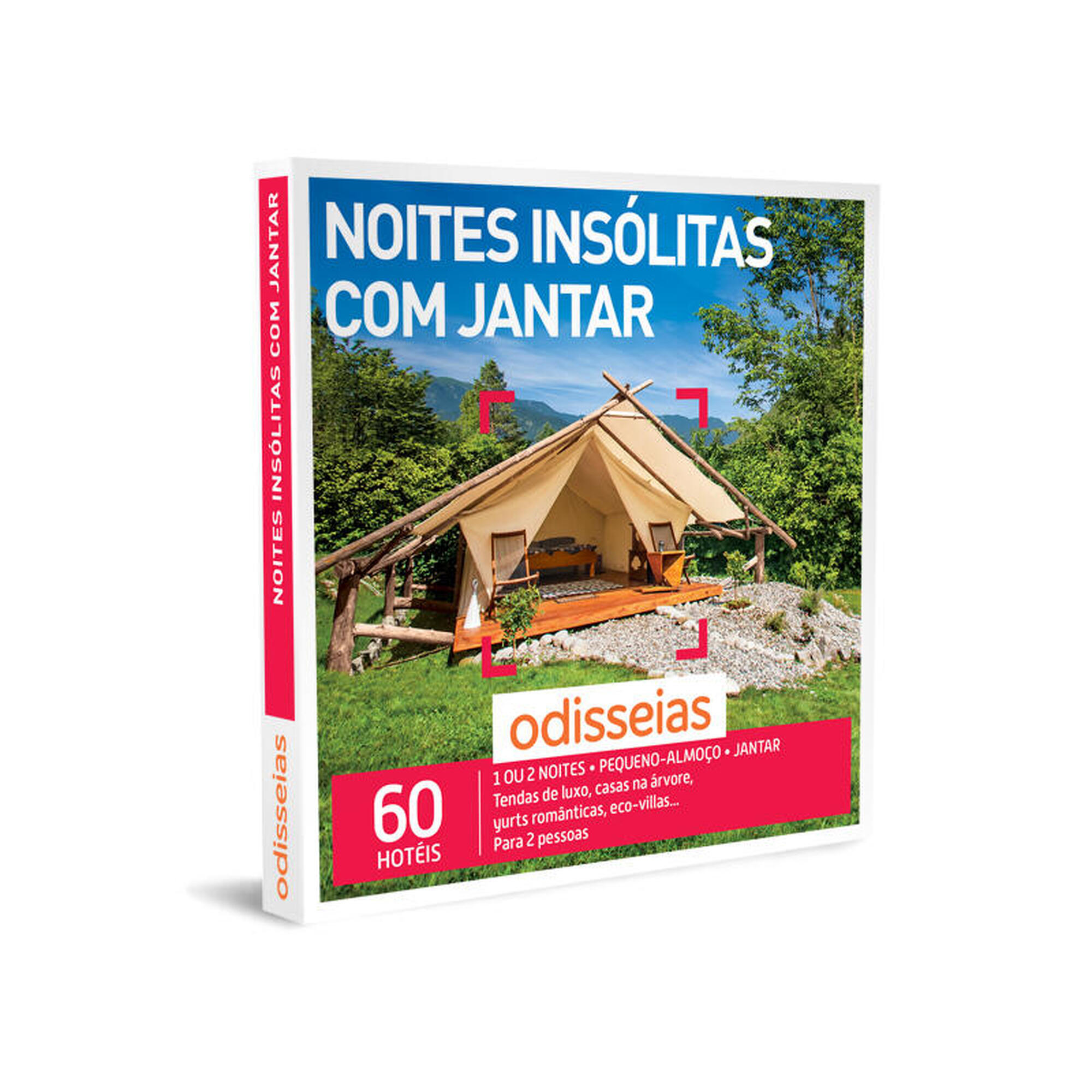 Pack Presente - Noites Insólitas com Jantar - Experiência 1 ou 2 noites e jantar