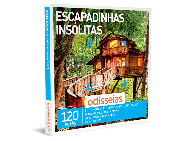 Pack experiência - escapadinhas insólitas | 1 ou 2 noites 2 pessoas| odisseias