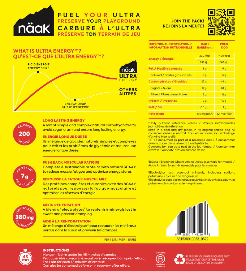 Energetická tyčinka Energy Bar Lesní plody & Ořechy 3/4