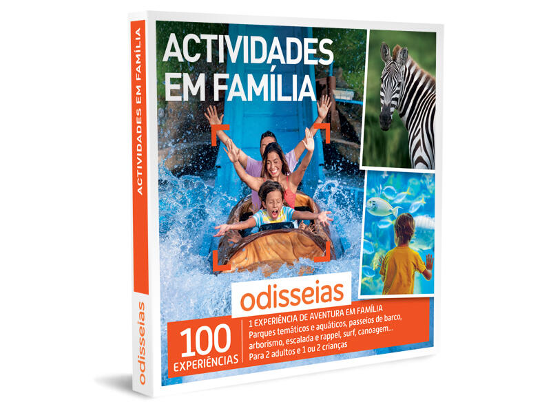 Pack experiência - actividades em família | aventura | até 4 pessoas| odisseias