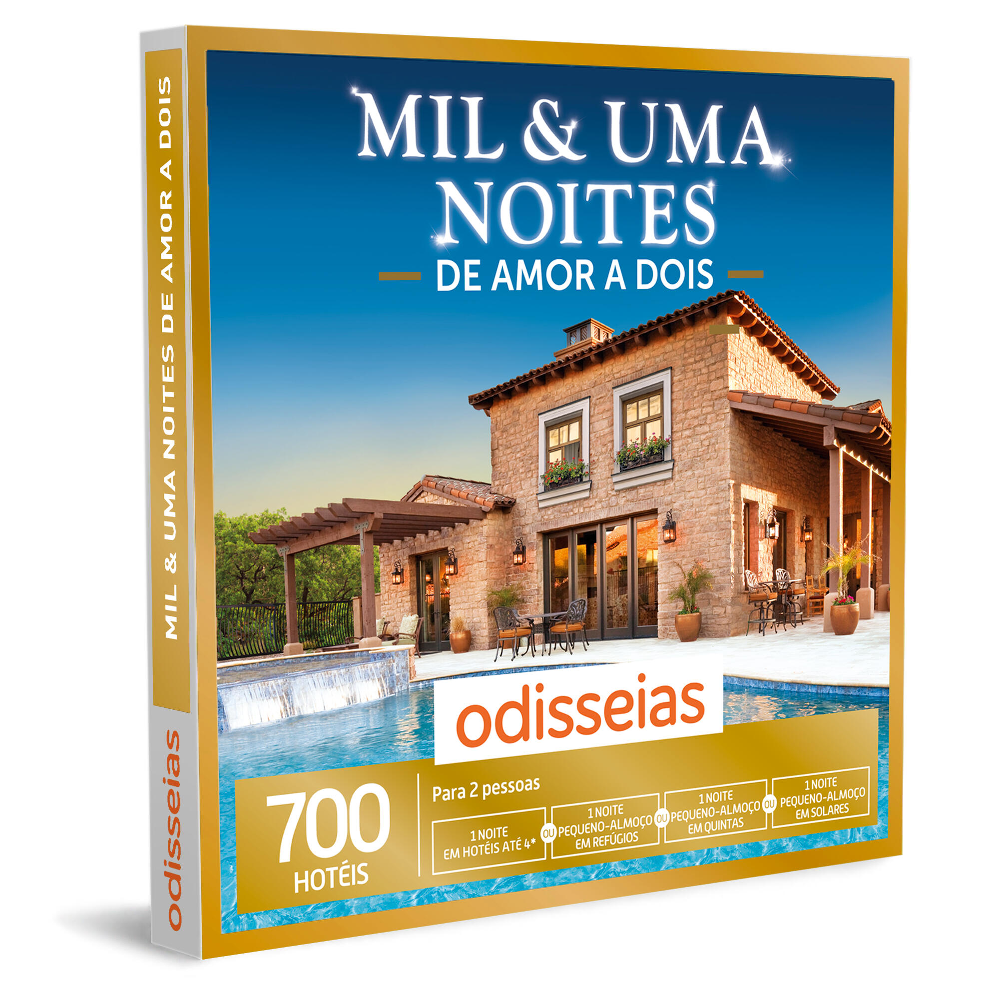 Pack presente - mil & uma noites de amor a dois - experiência 1 noite 2 pessoas