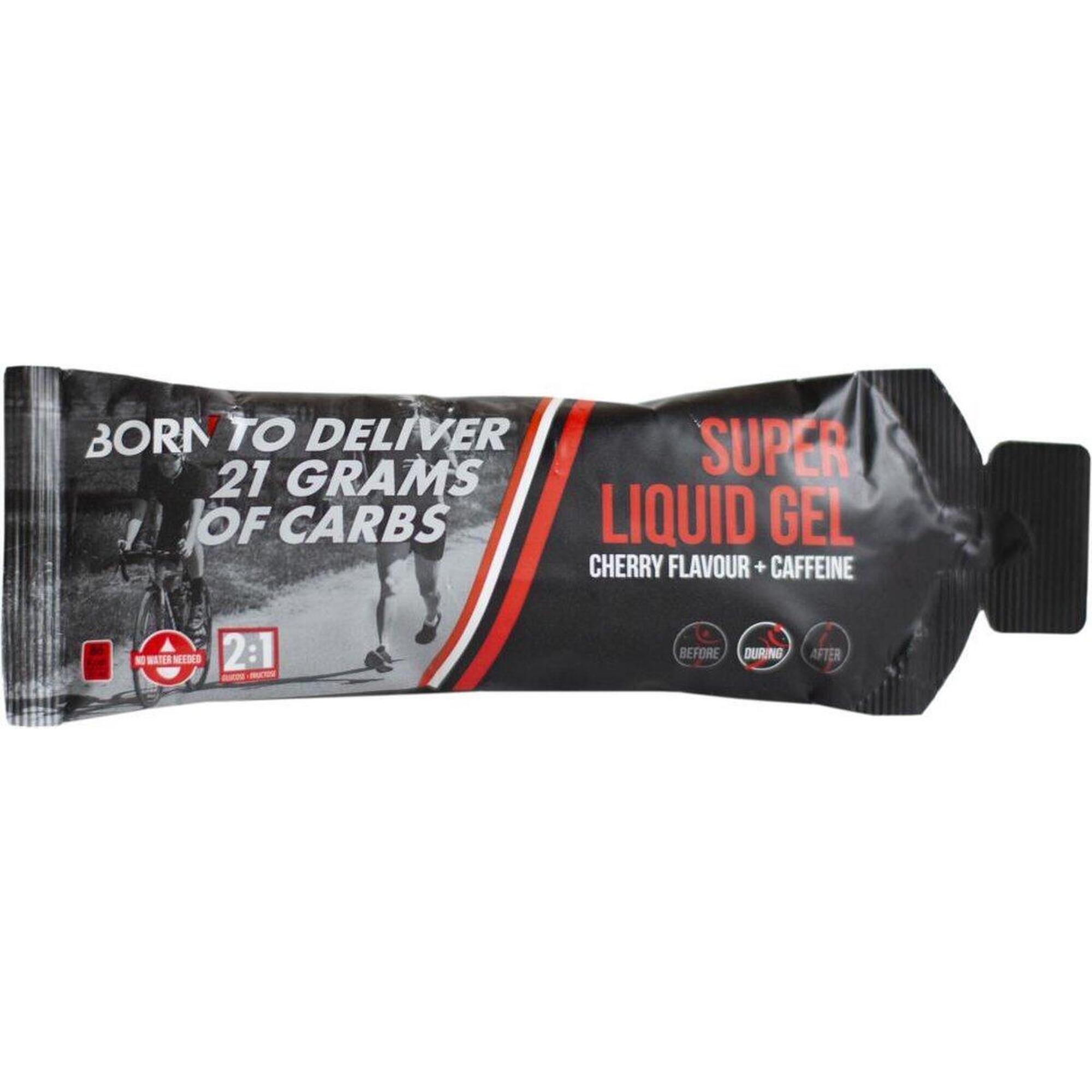 BORN Energiegel Super Liquid kersen/cafeïne 12 stuks