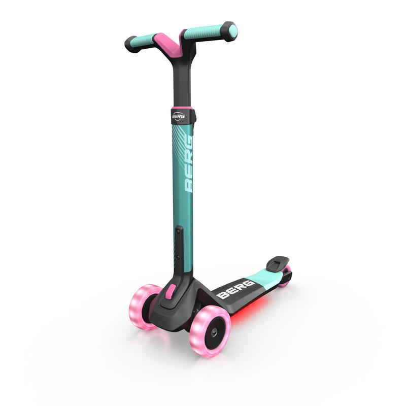 BERG Nexo Trottinette pliable lumières pont LED menthe