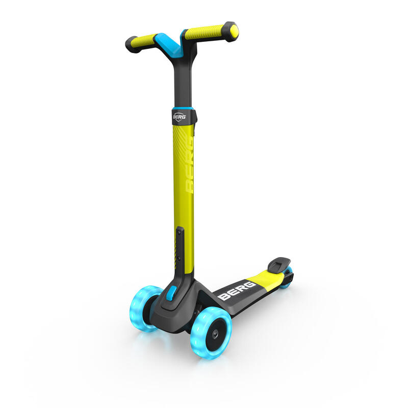 BERG Nexo Kinderroller faltbar lime + Lichter