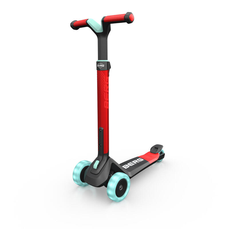 BERG Nexo Kinderroller faltbar rot + Lichter