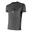 Camiseta técnica homem manga curta Fitness Running Cardio Melange cinza