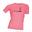 T-shirt a maniche corte donna Fitness Running Cardio fucsia