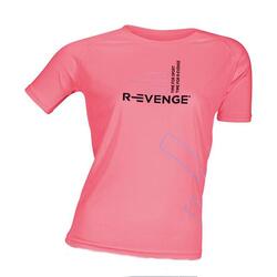 T-shirt met korte mouwen Fitness Running Cardio damen roze