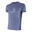 Technisches Kurzarm-T-Shirt Herren Fitness Running Cardio Melange Blau