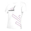 T-shirt manches courtes femme Fitness Running Cardio Blanc
