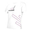 T-shirt met korte mouwen Fitness Running Cardio damen wit