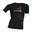 T-shirt a maniche corte donna Fitness Running Cardio nera