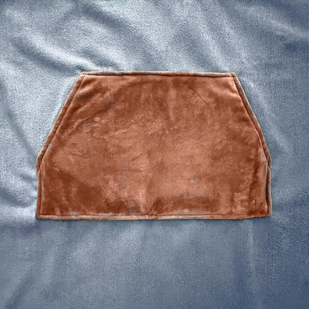 Ponchohanddoek 300 gsm - Blauw en Bruin 3/7
