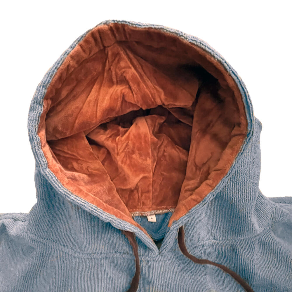 Ponchohanddoek 300 gsm - Blauw en Bruin 5/7
