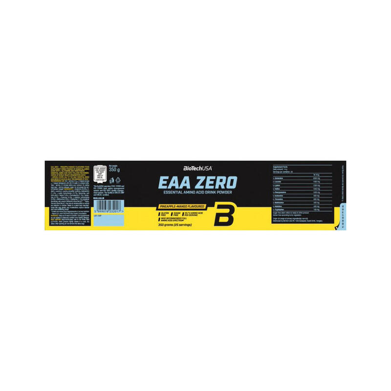 EAA Zero Essentielle Aminosäuren perfekt für dein Training.