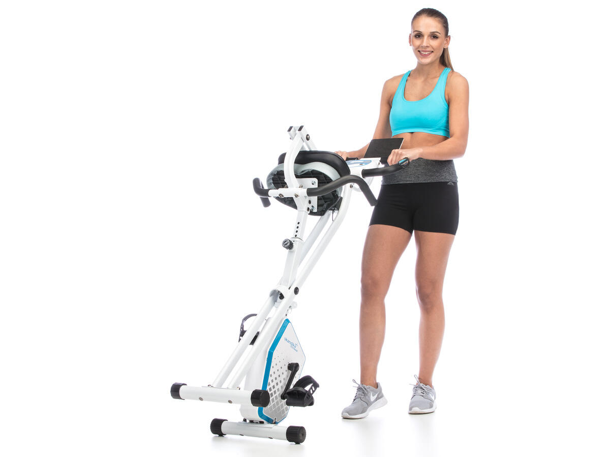 Hometrainer Foldaway X-1000 PLUS - Opvouwbare X-fiets met rugleuning - connected 5/7
