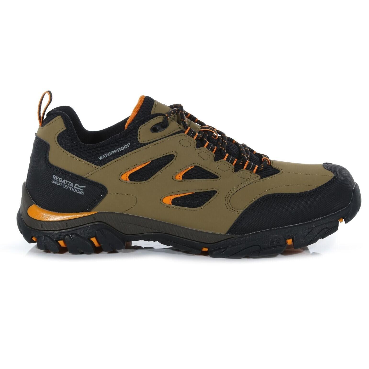Mens Holcombe IEP Low Hiking Boots (Gold Sand/Flame Orange) 3/5