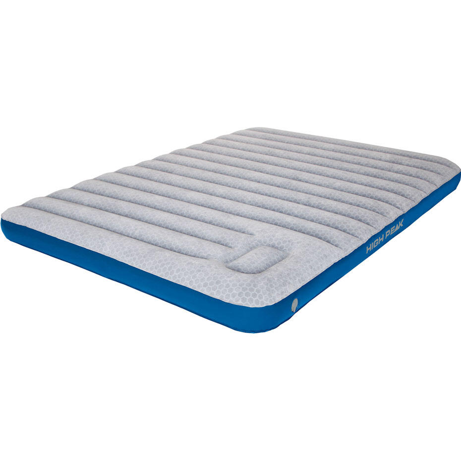 High Peak - Lit À Air Cross Beam Xl Matelas De Camping D'Invité Double - Matelas Gonflable - Bleu|gris - 210 Cm - Decathlon