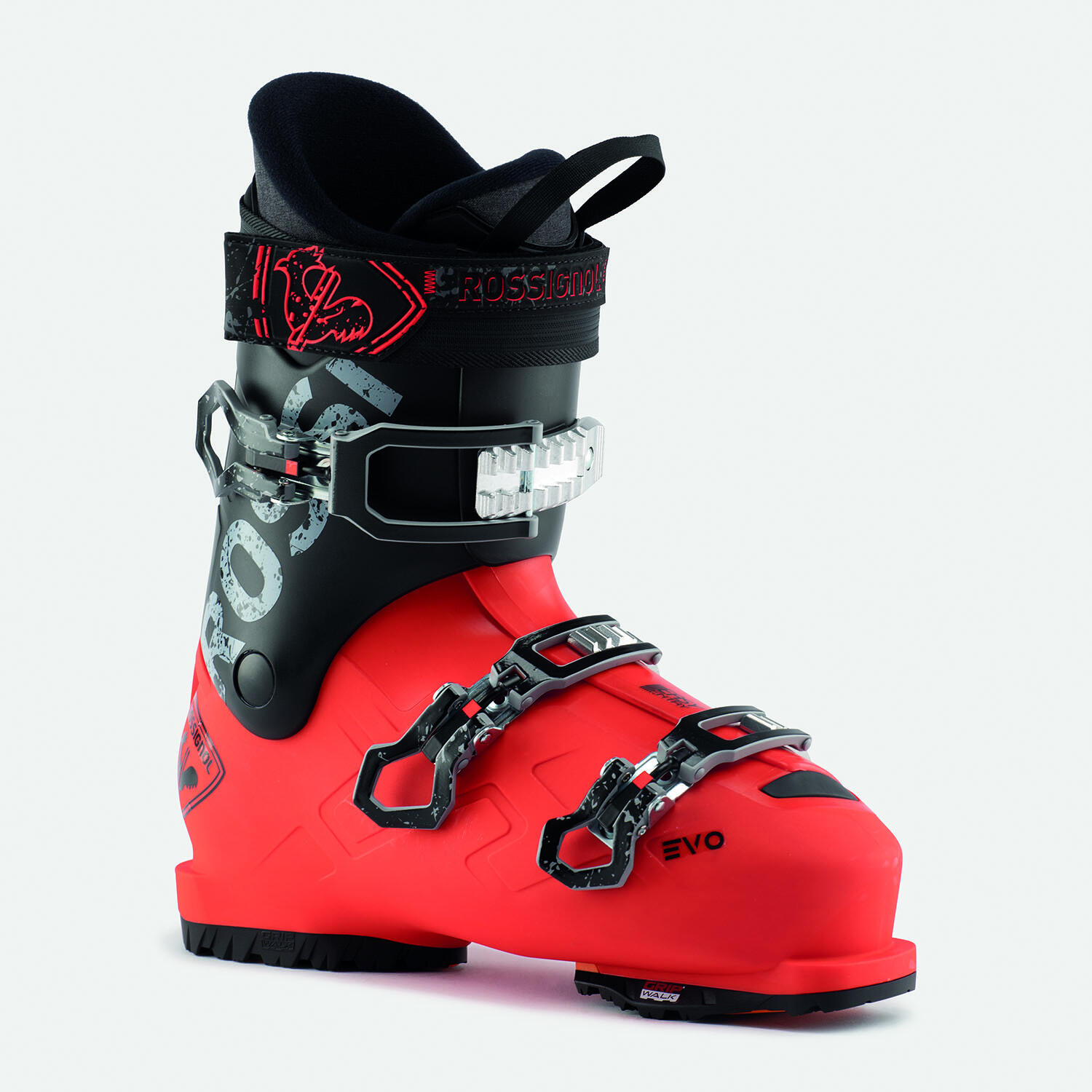 ROSSIGNOL Skischoenen Heren Evo Rental Gripwalk - Zwart Rood Model