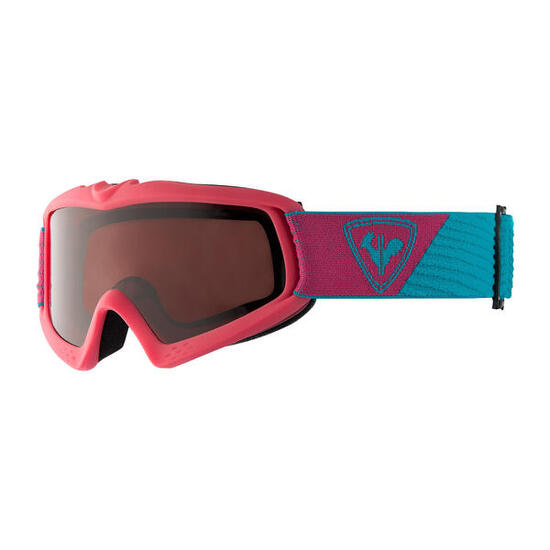 Maschera da sci/snowboard Rossignol Raffish S Pink per bambina categoria 3