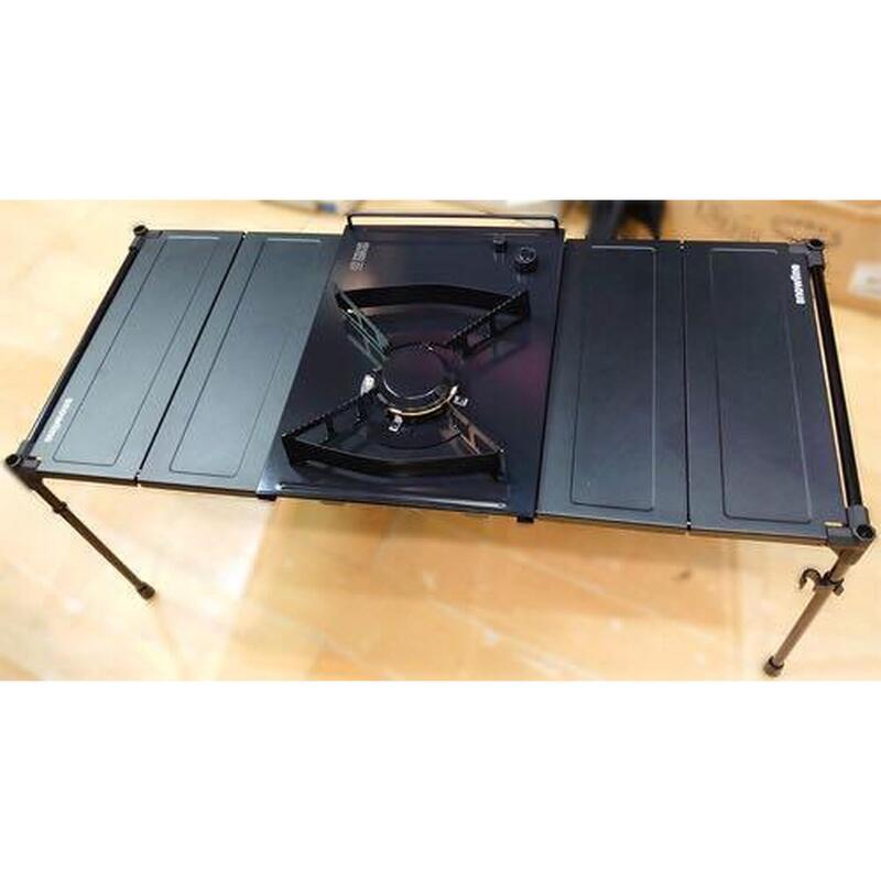 Power Plate No.6 / Stainless steel toothed hob stand/Stove / Black