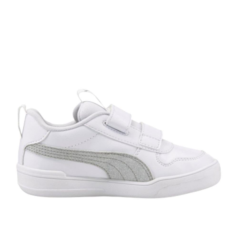 PUMA MULTIFLEX GLITZ FS V PS. Blanco-plata 384885 01 2/5
