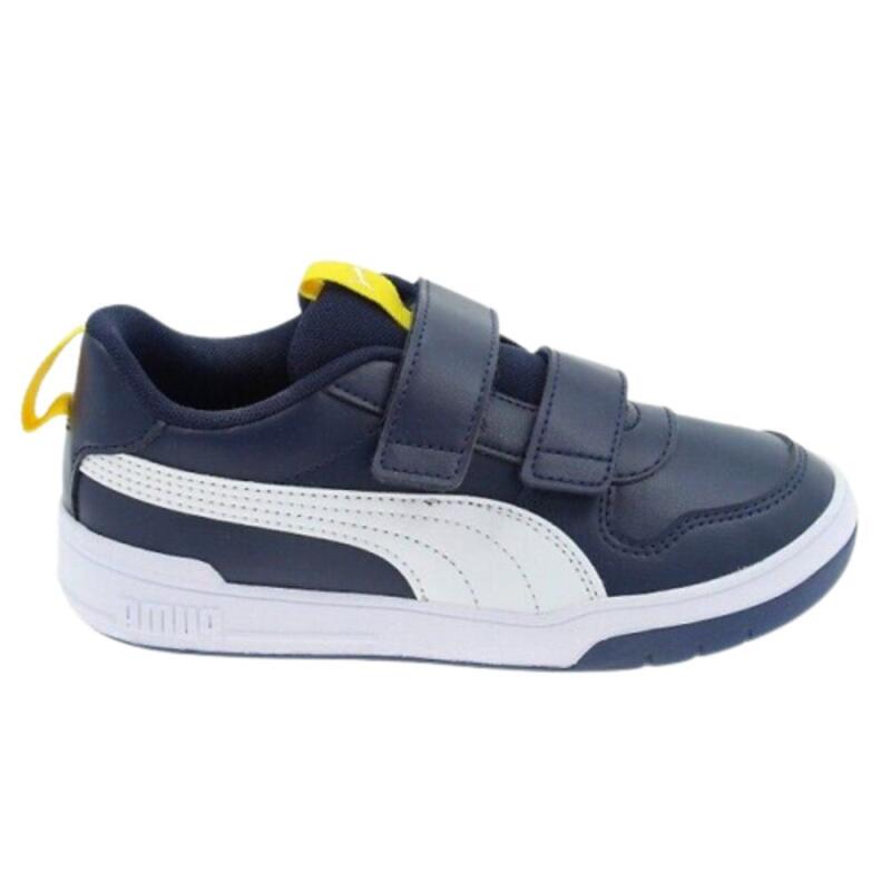 PUMA Multiflex SL V Zapatillas para niños con tira autoadhesiva Azul Marino/Bra