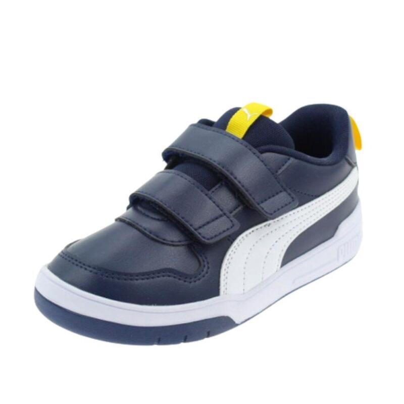 PUMA Multiflex SL V Zapatillas para niños con tira autoadhesiva Azul Marino/Bra