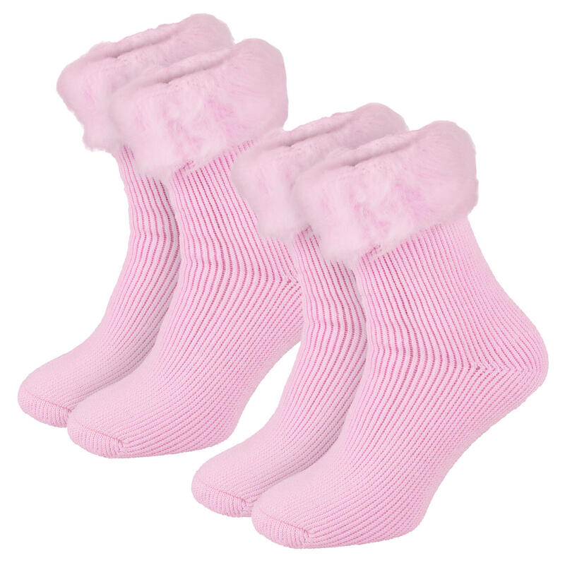 Thermosocken 2er Set 'fleecy' | Damen | Rosa