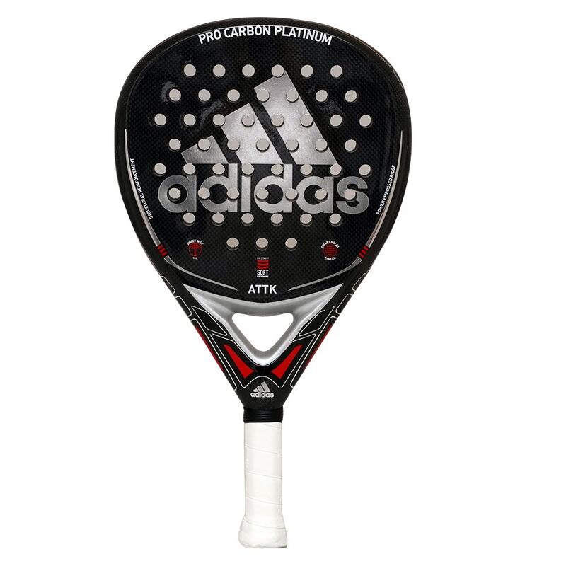 Padelracket Pro Carbon Attack Platinum