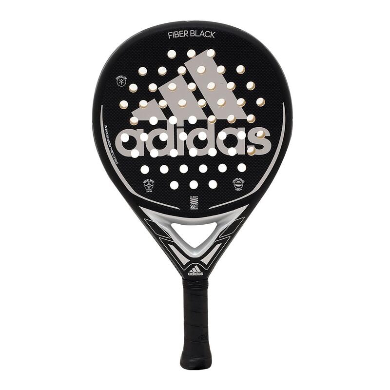 Padelracket Fiber Glass Black