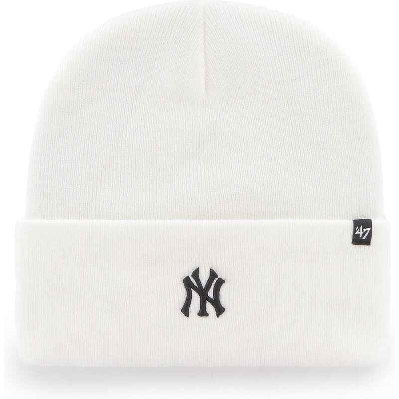 Mütze - Beanie - Base Runner - NY Yankees Logo - weiß