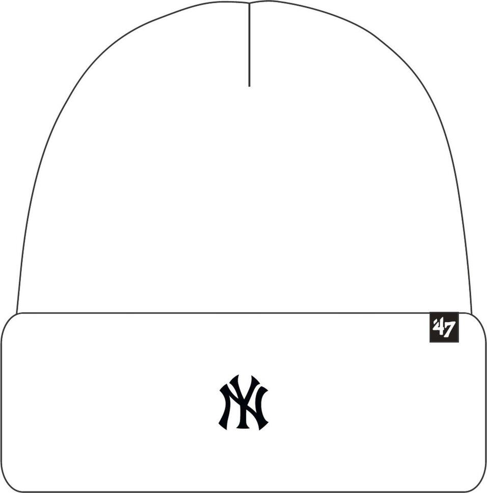 Czapka - Beanie - Base Runner - Logo NY Yankees - biały