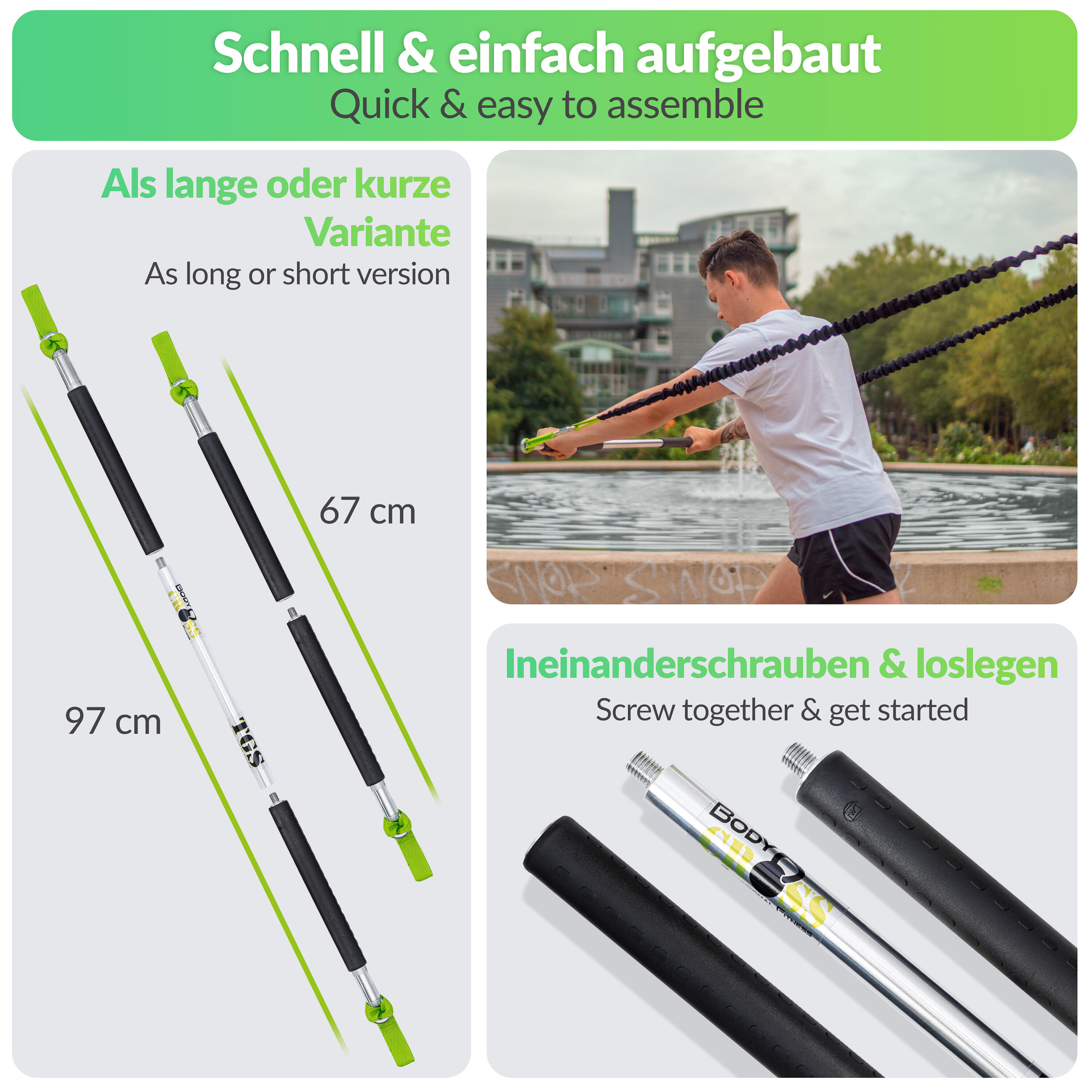 BodyCROSS® Tube Grip Stick | Rip Training | Expert 4/6