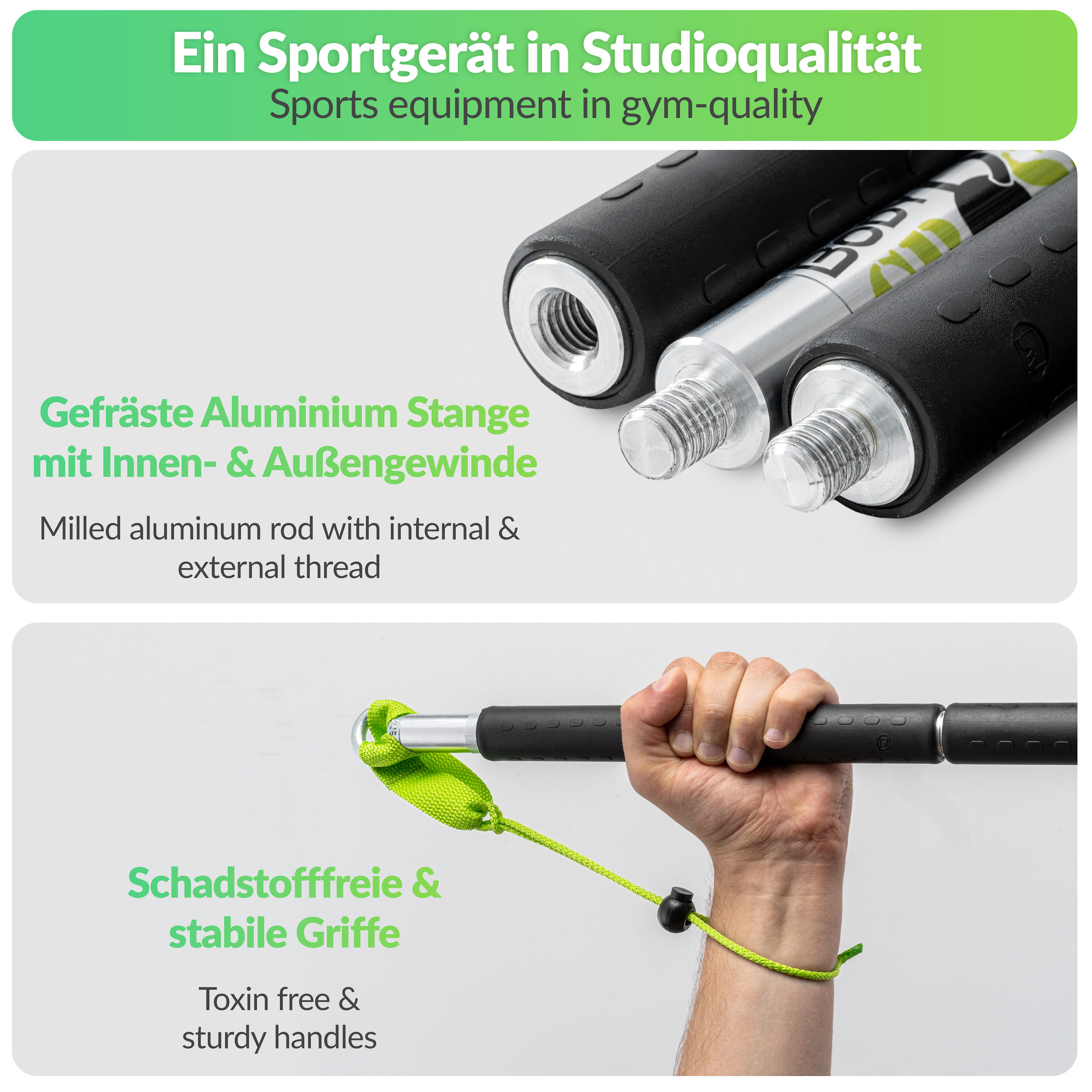BodyCROSS® Tube Grip Stick | Row-Stick 5/6