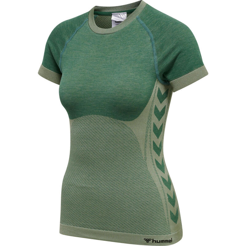 T-Shirt Hmlclea Yoga Vrouwelijk Ademend Rekbaar Vochtabsorberend Naadloos Hummel