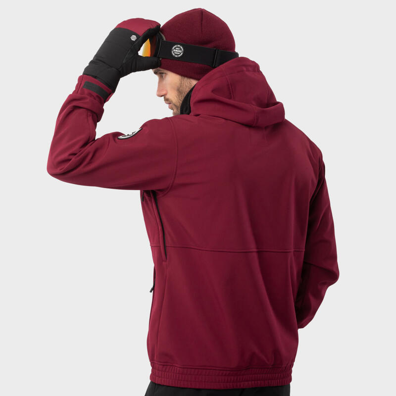 Chaqueta esquí y nieve SIROKO W1 Groenland Burdeos Hombre