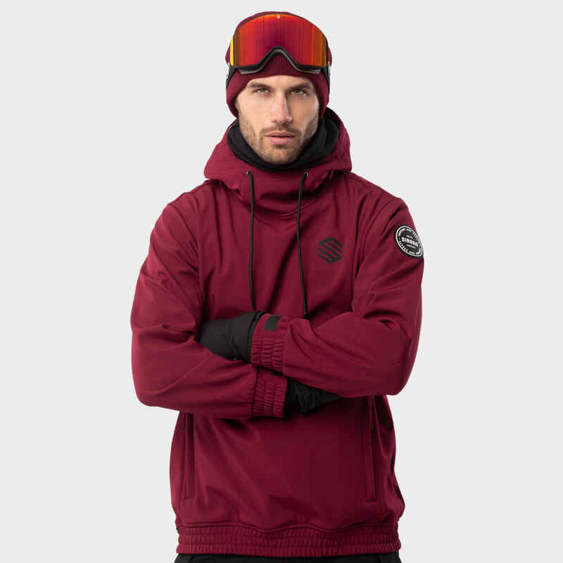 Jacke Wintersport SIROKO W1 Groenland Bordeauxrot Herren