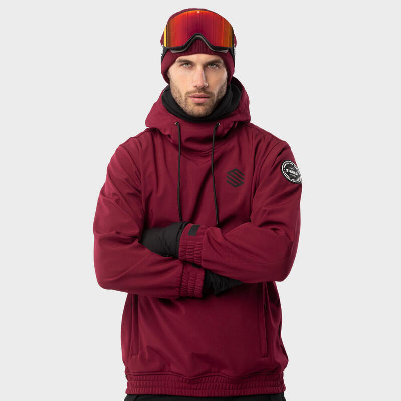 Chaqueta esquí y nieve SIROKO W1 Groenland Burdeos Hombre