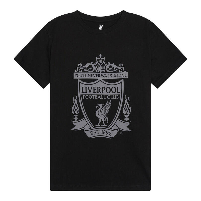 Liverpool logo t-shirt kids - Zwart